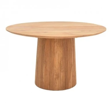 Canicule table pakoworld solid acacia wood in natural shade D150x75cm