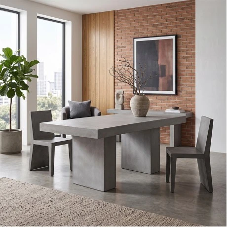 CONCRETE Table 160x90cm Cement Grey