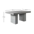 CONCRETE Table 160x90cm Cement Grey