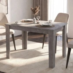 Darlen Megapap melamine dinner table in concrete grey color 110x72x74cm. Darlen Megapap melamine dinner table in concrete grey color 110x72x74cm.
