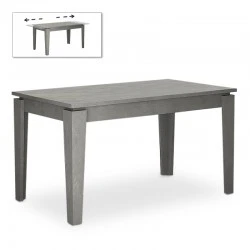 Helmut Megapap melamine expanding table in retro grey color 160/200x90x76cm.
