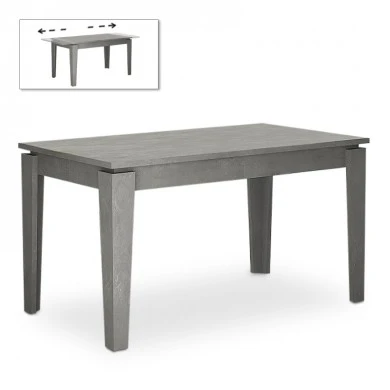 Helmut Megapap melamine expanding table in retro grey color 160/200x90x76cm.