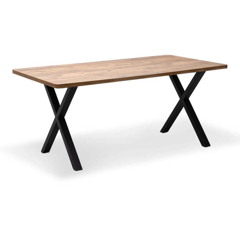 Jeremy Megapap Mdf/metallic table in acacia color 140x80x75cm.