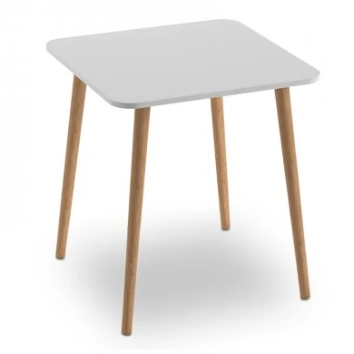 Kare Megapap melamine table in white color 70x70x72cm.