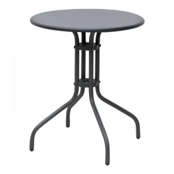 Palermo Megapap metal table in anthracite color Ø60x70cm.