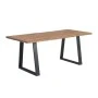 LIZARD Dining Table 200x95x75 Acacia Natural Finish (Black Paint)
