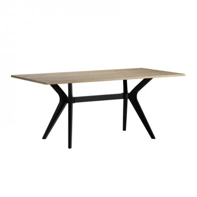 Luna Megapap melamine dining table in florida oak color 181x90x75cm.