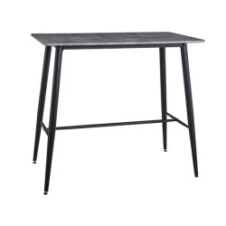 Τραπέζι μπαρ Lavida μεταλλικό - MDF χρώμα μαύρο - cement 120x60x106εκ. Τραπέζι μπαρ Lavida μεταλλικό - MDF χρώμα μαύρο - cement 120x60x106εκ.