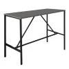 Crego Megapap metal - melamine stand bar table in anthracite color 100x45x89cm.