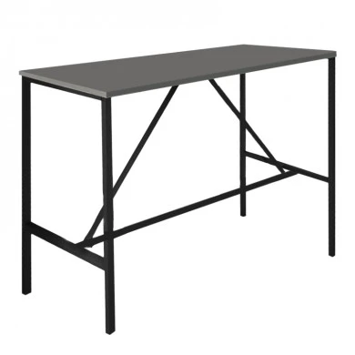 Crego Megapap metal - melamine stand bar table in anthracite color 100x45x89cm.