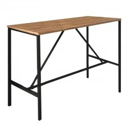 Crego Megapap metal - melamine stand bar table in pine oak color 100x45x89cm. Crego Megapap metal - melamine stand bar table in pine oak color 100x45x89cm.
