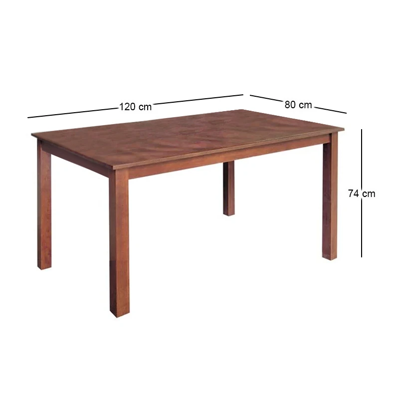 NATURALE Table 80x120cm Mdf Walnut