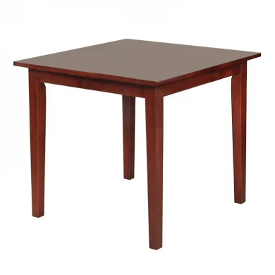 Τραπέζι Naturale με σκελετό από Mdf σε χρώμα καρυδί 80x80εκ