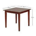 NATURALE Table 80x80cm Mdf Walnut