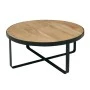 OVEN Coffee Table d.80x35 Acacia Natural Finish (Black Paint)