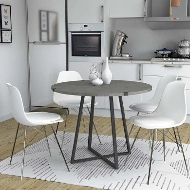 Rubes Megapap metallic - melamine table in anthracite color 100x100x78cm.