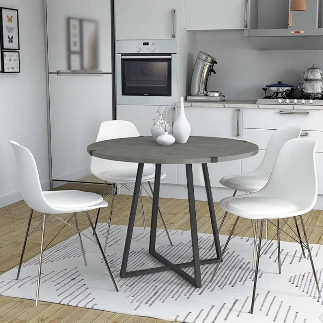 Rubes Megapap metallic - melamine table in anthracite color 100x100x78cm.