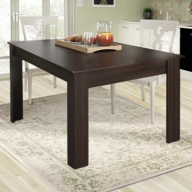 Tito Megapap melamine table in wenge color 138x80x74cm.