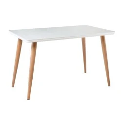 UNION Table 120x70cm Natural Paint/Glass White UNION Table 120x70cm Natural Paint/Glass White