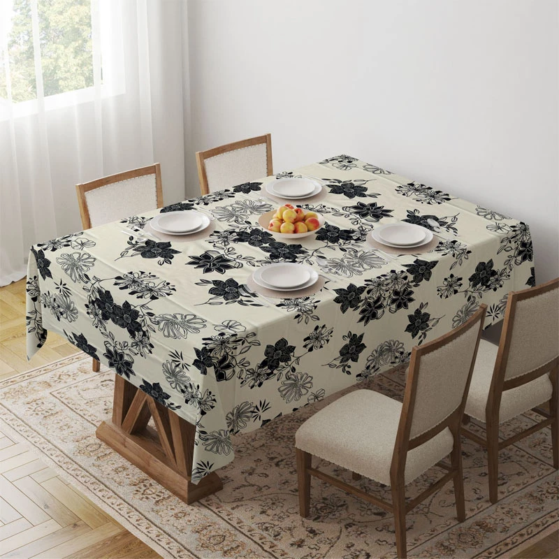Tablecloth easy clean multicolor 140x140cm.