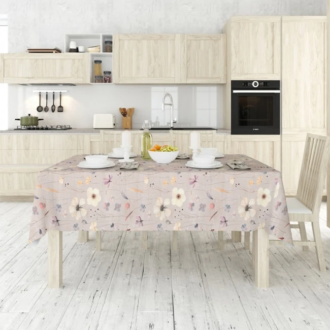 Tablecloth multicolor 140x140cm.