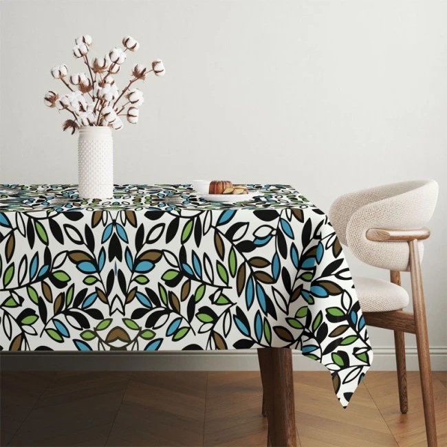 Tablecloth easy clean in multicolor 140x220cm.