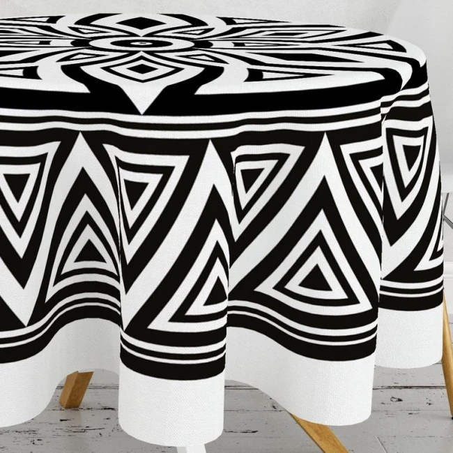 Tablecloth multicolor Ø160cm.