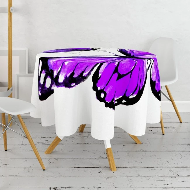 Tablecloth multicolor Ø160cm.