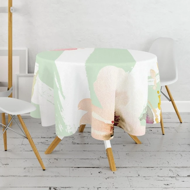 Tablecloth multicolor Ø160cm.