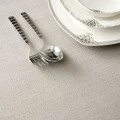 Tablecloth easy clean in grey color 150x220cm.