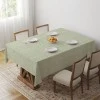 Tablecloth easy clean in green color 140x220cm.