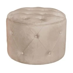 TRAVIS Storage Stool Velure Cappuccino Fabric TRAVIS Storage Stool Velure Cappuccino Fabric