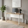 UNIT Metal Desk 120x60 White/Sonoma