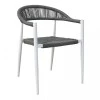 VALERIA WHITE/GREY ΠΟΛ/ΝΑ ΑΛΟΥΜΙΝΙΟΥ 57Χ57Χ78εκ.