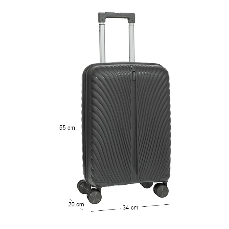 DARK BLUE SUITCASE WITH WHEELS 50CM