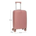 ROSE GOLD SUITCASE WITH WHEELS 50CM