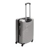 ABS travel suitcase with 4 wheels, grey color (M) 40x24x63cm.
