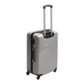 Βαλίτσα ταξιδιού ABS με 4 ρόδες χρώμα γκρι (M) 40x24x63εκ.