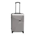 Βαλίτσα ταξιδιού ABS με 4 ρόδες χρώμα γκρι (M) 40x24x63εκ.