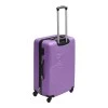 ABS travel suitcase with 4 wheels, purple color (L) 45x28x68cm.
