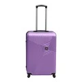 ABS travel suitcase with 4 wheels, rpurple color (M) 40x24x63cm.