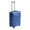 ABS travel suitcase with 4 wheels, blue color (M) 40x24x63cm.
