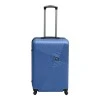 ABS travel suitcase with 4 wheels, blue color (M) 40x24x63cm.