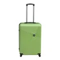 ABS travel suitcase with 4 wheels, green color (M) 40x24x63cm.