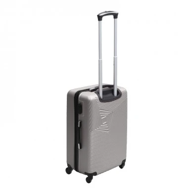 ABS travel suitcase with 4 wheels,grey color (S) 35x20x53cm.