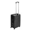 ABS travel suitcase with 4 wheels, black color (S) 35x20x53cm.
