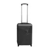 ABS travel suitcase with 4 wheels, black color (S) 35x20x53cm.