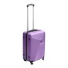 ABS travel suitcase with 4 wheels, purple color (S) 35x20x53cm.