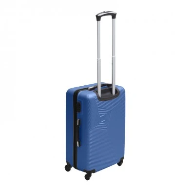 ABS travel suitcase with 4 wheels, blue color (S) 35x20x53cm.