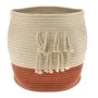 COTTON CREAM RED BASKET D24x29CM